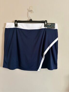 Callaway Navy Athletic Golf Skort with White Trim - Truesculpt